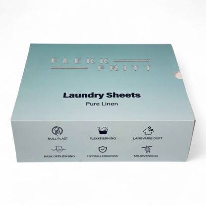 Flekkfritt Tøyvaskeark Pure Linen 50 ark <100 vask