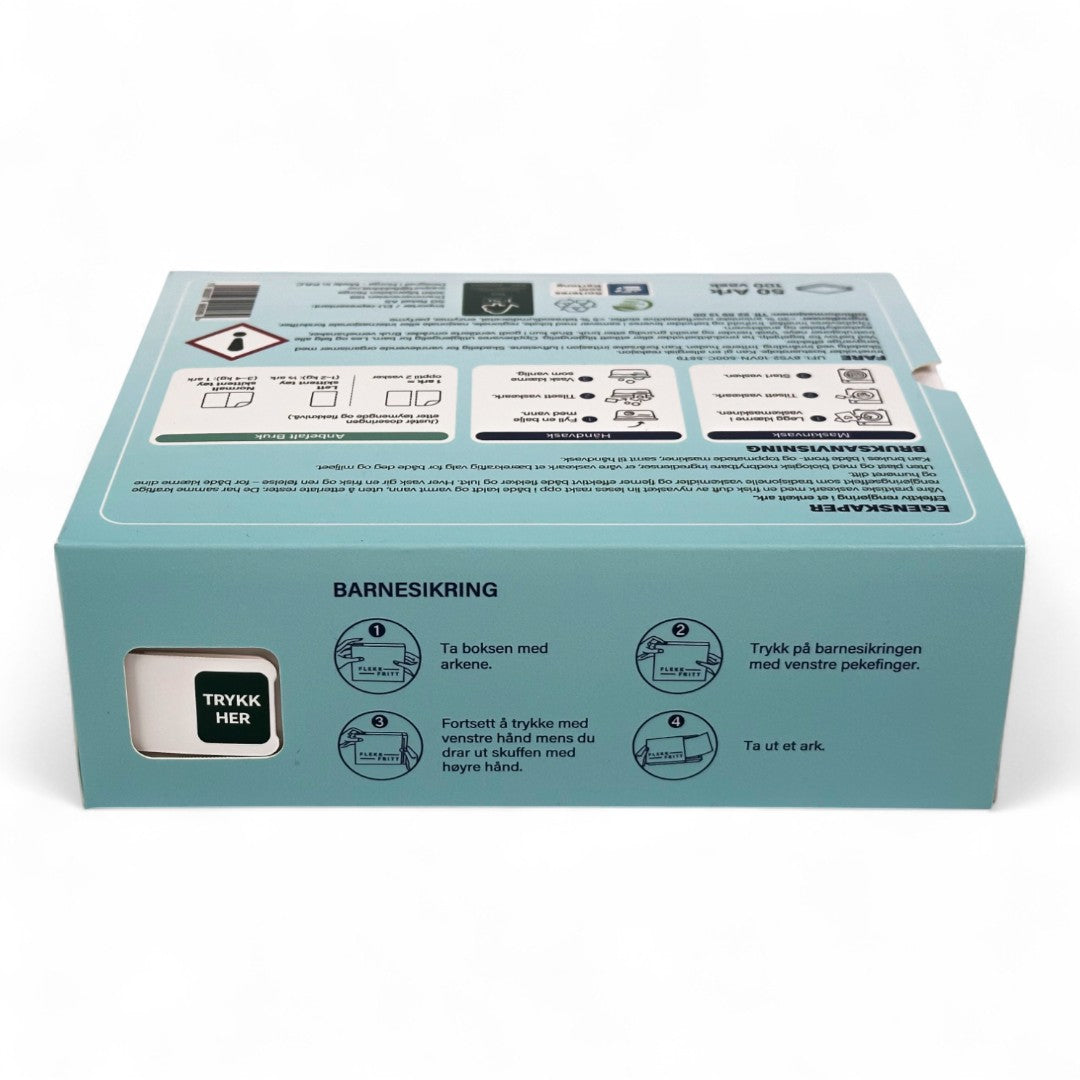 Flekkfritt Tøyvaskeark Pure Linen 50 ark <100 vask