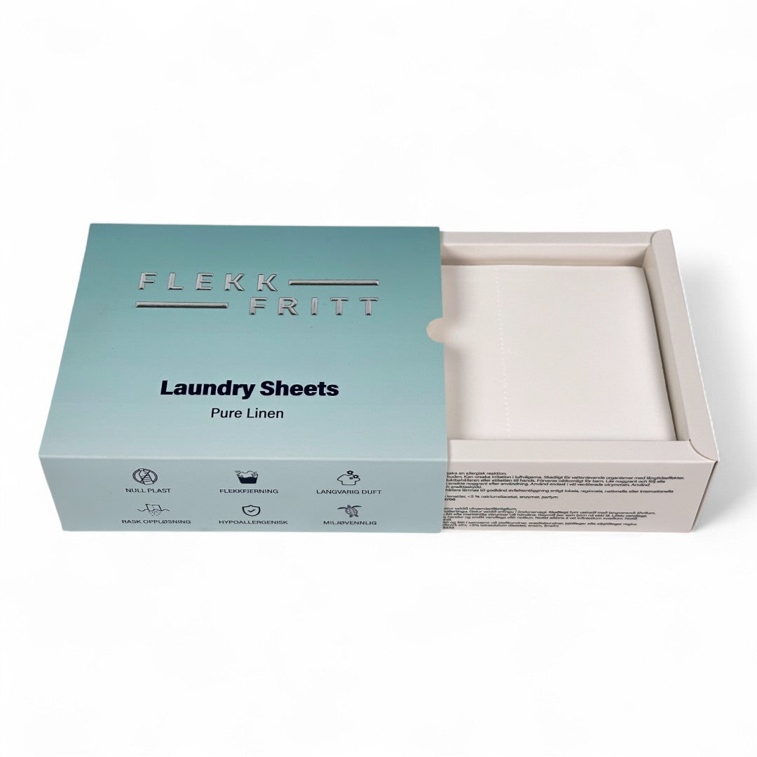 Flekkfritt Tøyvaskeark Pure Linen 50 ark <100 vask