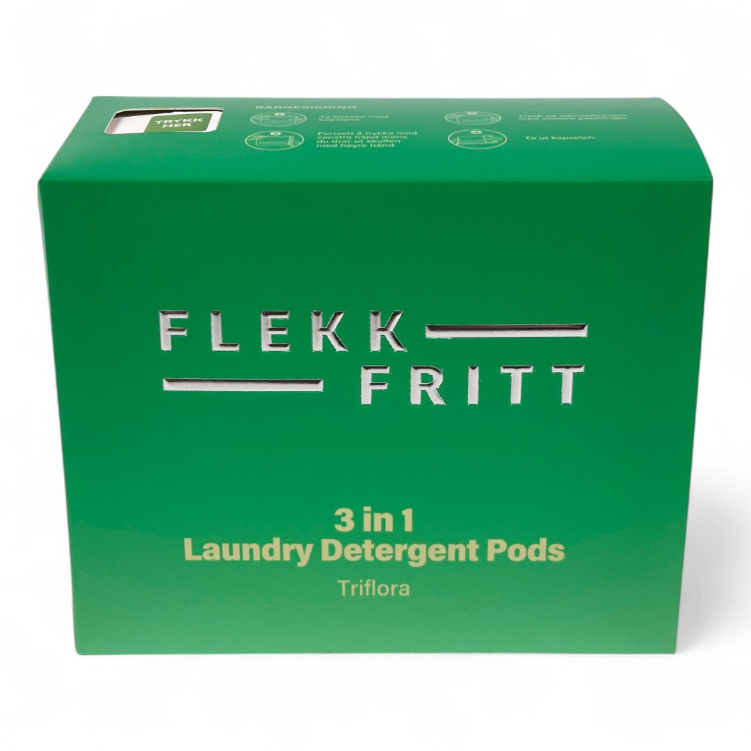 Flekkfritt 3 i 1 Vaskemiddel Pods Triflora 40 stk