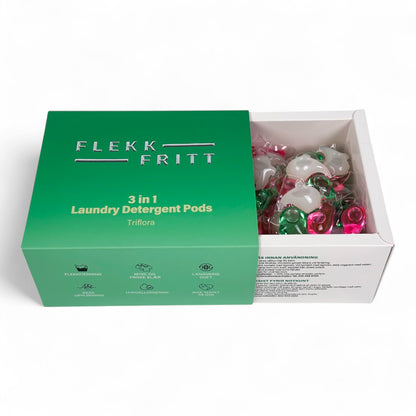 Flekkfritt 3 i 1 Vaskemiddel Pods Triflora 40 stk
