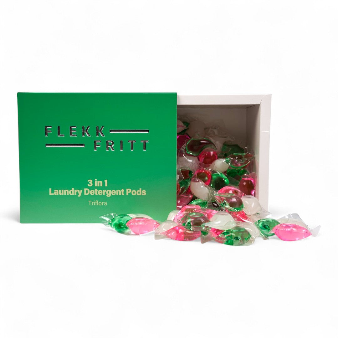 Flekkfritt 3 i 1 Vaskemiddel Pods Triflora 40 stk