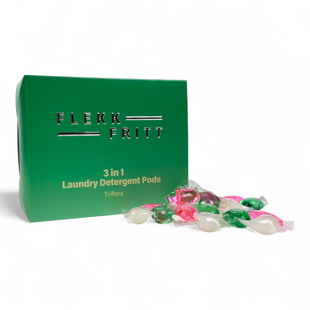 Flekkfritt 3 i 1 Vaskemiddel Pods Triflora 40 stk