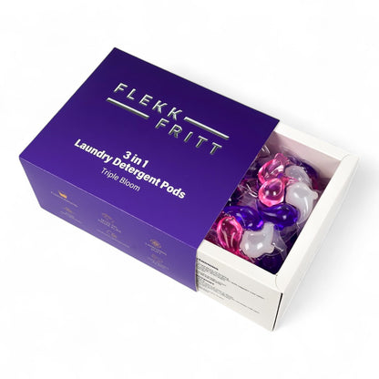 Flekkfritt 3 i 1 Vaskemiddel Pods Triple Bloom 40 stk