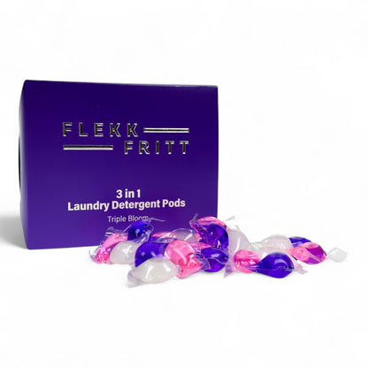 Flekkfritt 3 i 1 Vaskemiddel Pods Triple Bloom 40 stk
