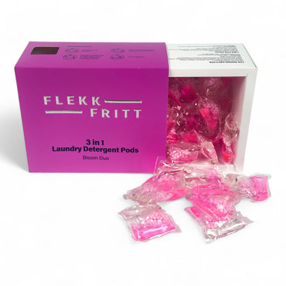 Flekkfritt 3 i 1 Vaskemiddel Pods Bloom Duo 40 stk