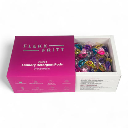 Flekkfritt 6 i 1 Vaskemiddel Pods Orchid Breeze 40 stk