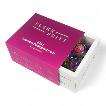 Flekkfritt 6 i 1 Vaskemiddel Pods Orchid Breeze 40 stk