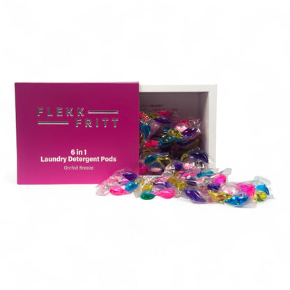 Flekkfritt 6 i 1 Vaskemiddel Pods Orchid Breeze 40 stk