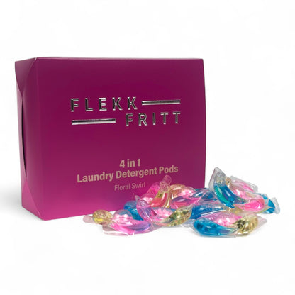 Flekkfritt 4 i 1 Vaskemiddel Pods Floral Swirl 40 stk