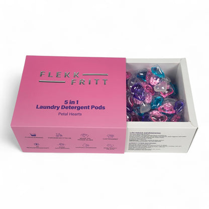 Flekkfritt 5 i 1 Vaskemiddel Pods Petal Hearts 40 stk