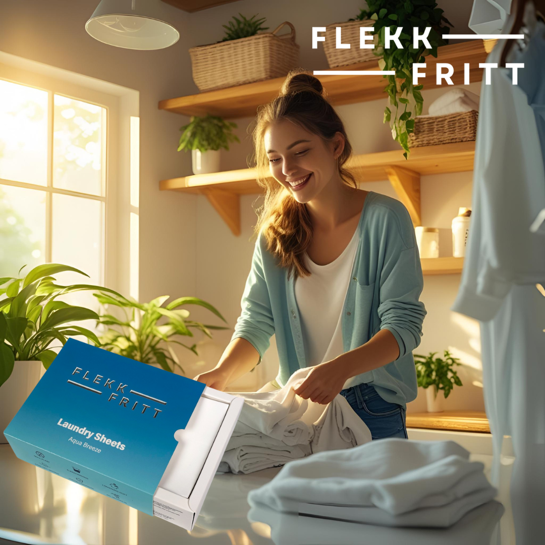Flekkfritt Tøyvaskeark Aqua Breeze 50 ark <100 vask