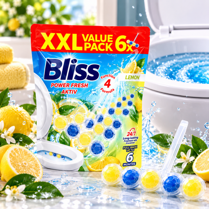 Bliss Power Fresh Aktiv WC Block Lemon 6 x 50g