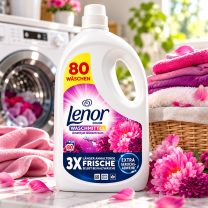 Lenor Amethyst Blütentraum Color Flytende Vaskemiddel 3,6L 80w