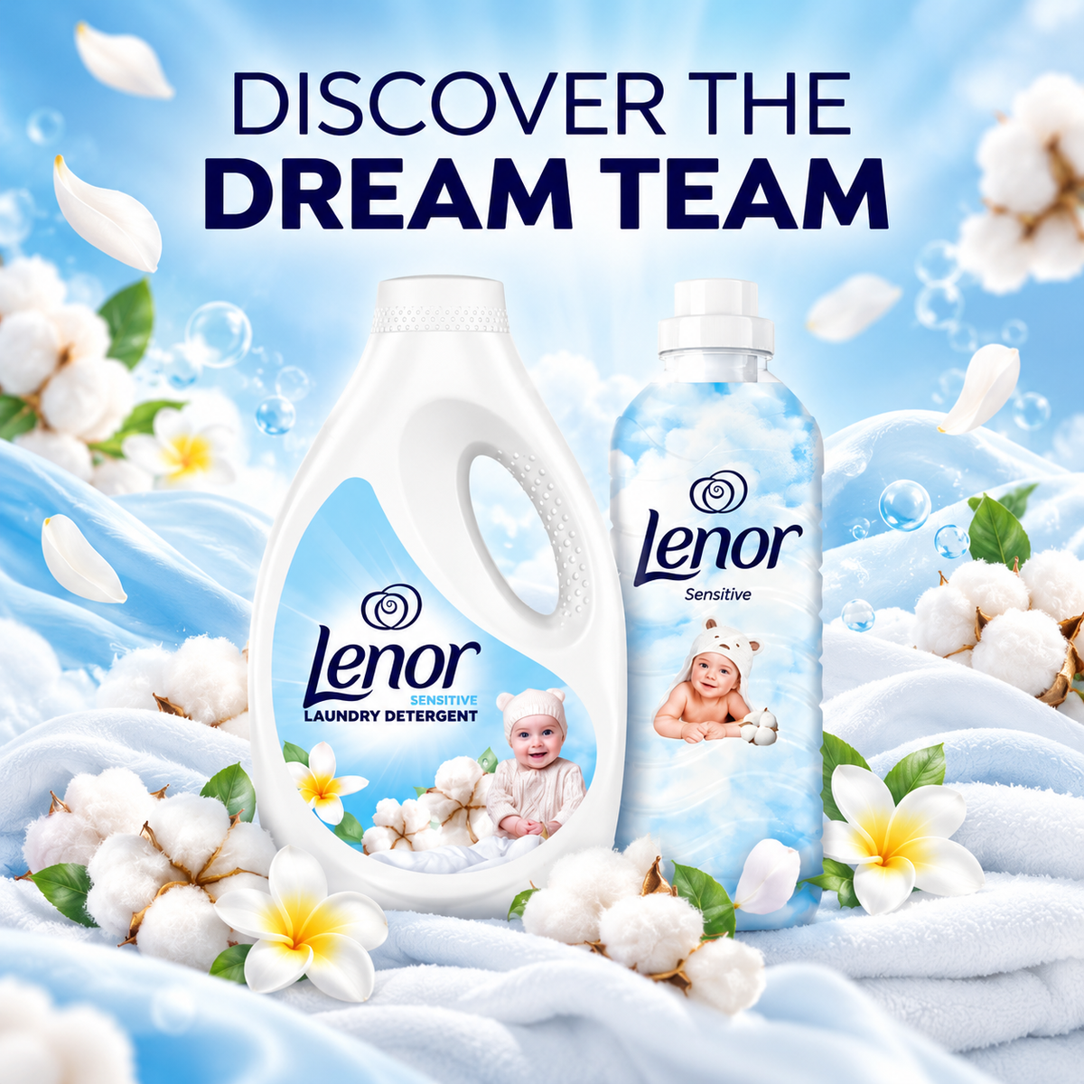 Lenor Sensitive Laundry Detergent 900ml – 20w