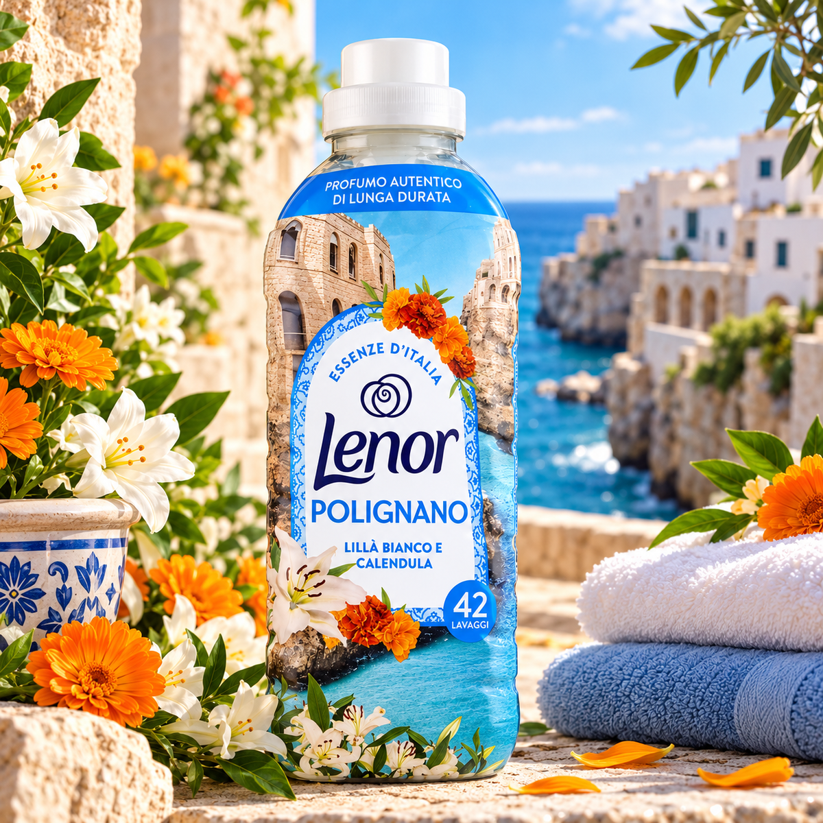 Lenor Essenze d'Italia Polignano Tøymykner 882ml 42w