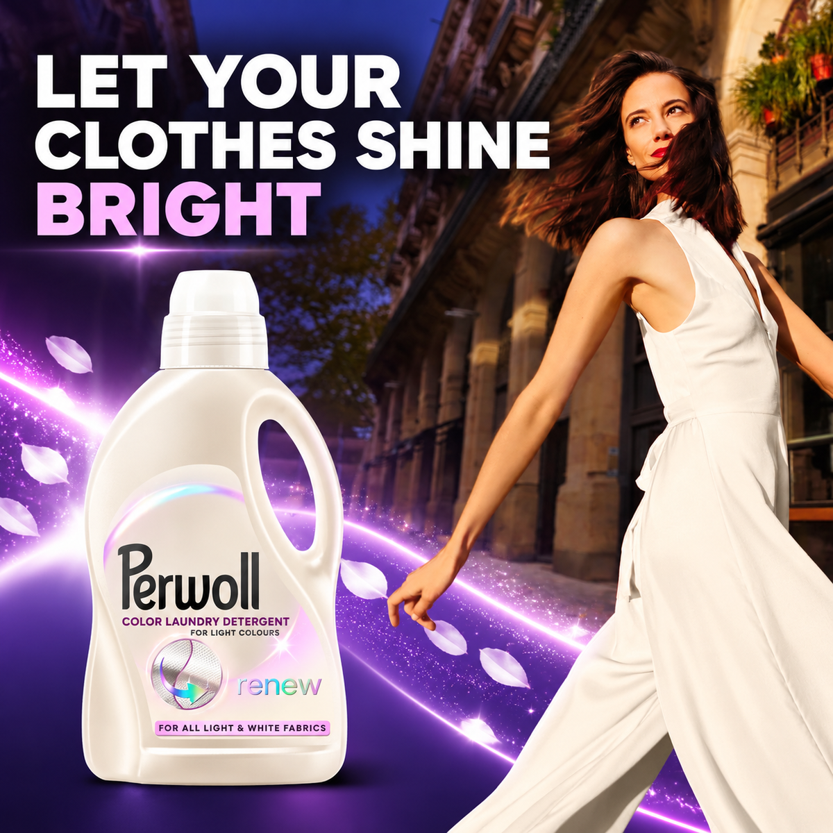 Perwoll Renew Color for Light & Whites Flytende Vaskemiddel 1,35L