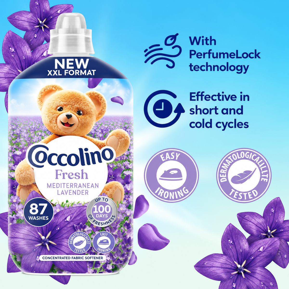 Coccolino Perfume Fabric Softener Lavanda Mediterranea 87w