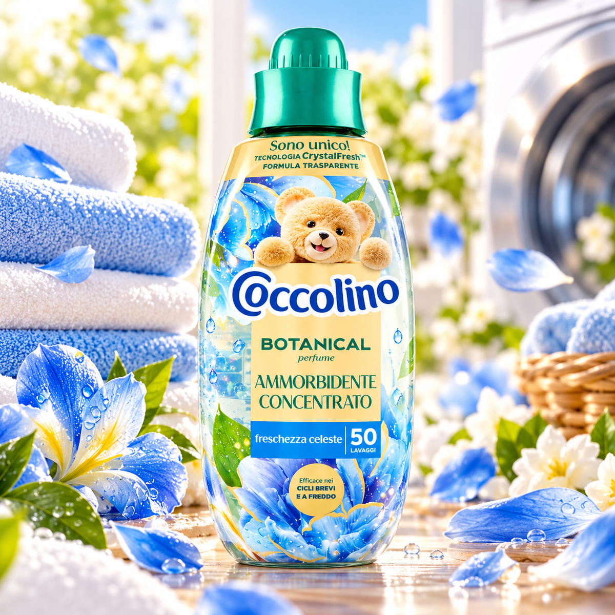 Coccolino Botanical Consentrated Fabric Softener Freschezza Celeste 50w