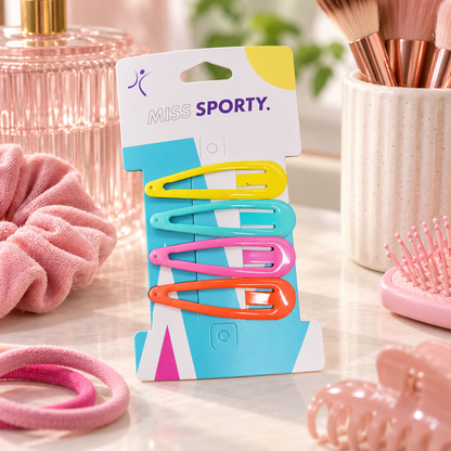 Miss Sporty Hårspenner – Bright Colours 4pk