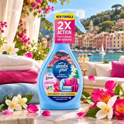 Ambi Pur Lenor Portofino Bloom Tekstiloppfrisker Spray 385ml