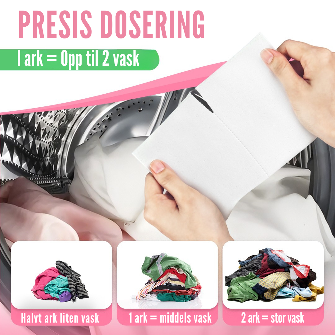 Flekkfritt Tøyvaskeark Blossom Kiss 50 ark <100 vask