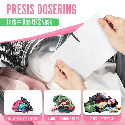 Flekkfritt Tøyvaskeark Blossom Kiss 50 ark <100 vask