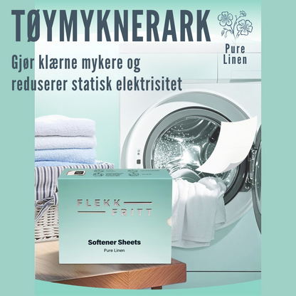 Flekkfritt Tøymyknerark Pure Linen 50 stk <100 vask