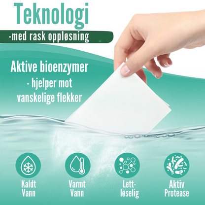 Flekkfritt Tøyvaskeark Pure Linen 50 ark <100 vask