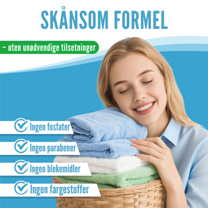 Flekkfritt Tøyvaskeark Aqua Breeze 50 ark <100 vask