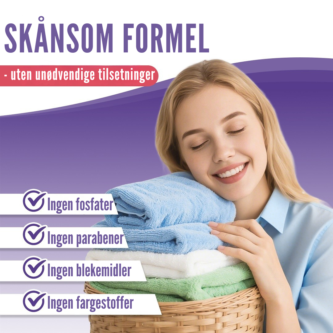 Flekkfritt Tøyvaskeark Lavender Serenity 50 ark <100 vask
