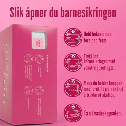 Flekkfritt 4 i 1 Vaskemiddel Pods Floral Swirl 40 stk