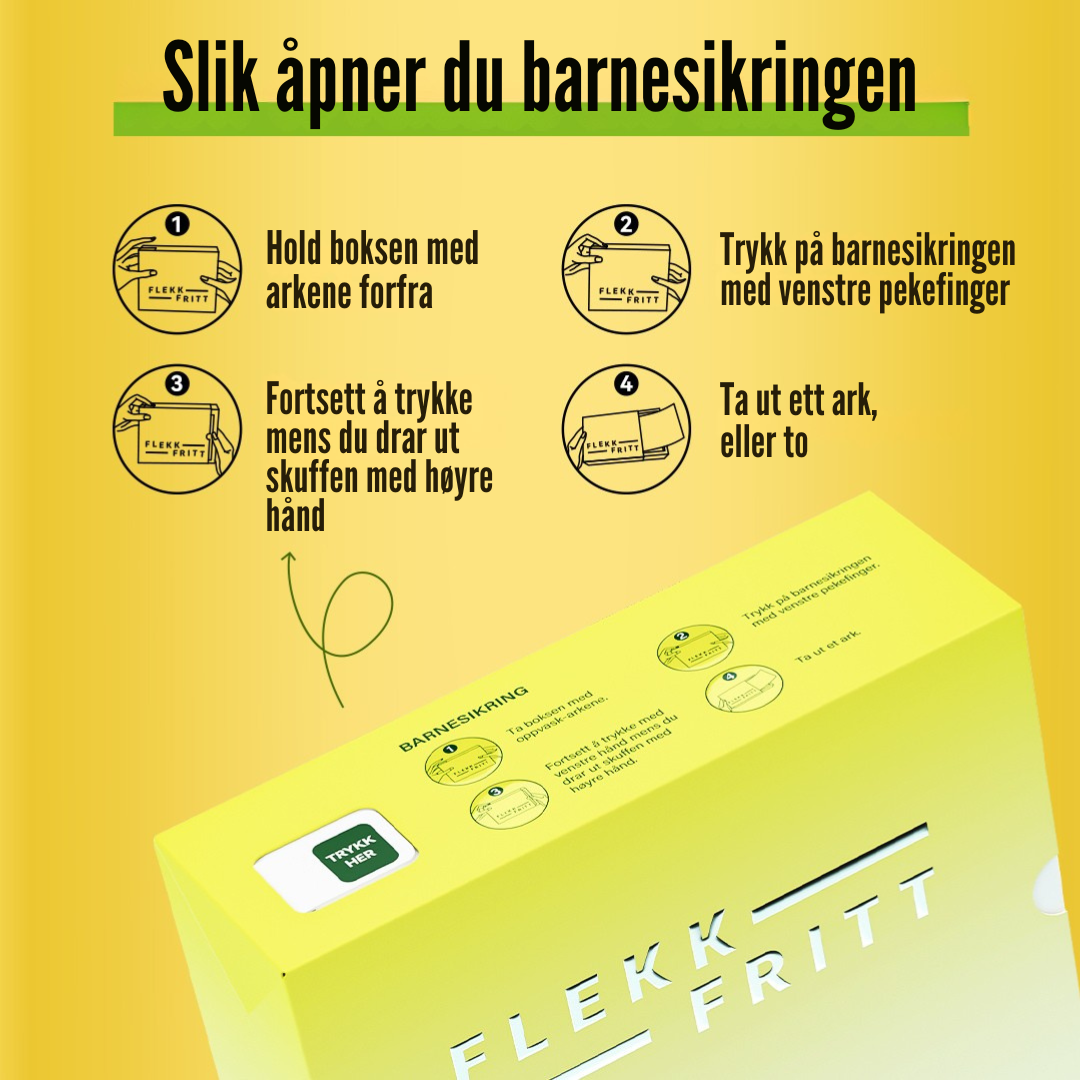 Flekkfritt Oppvaskark Citrus Spark 50 ark - Opp til 100vask
