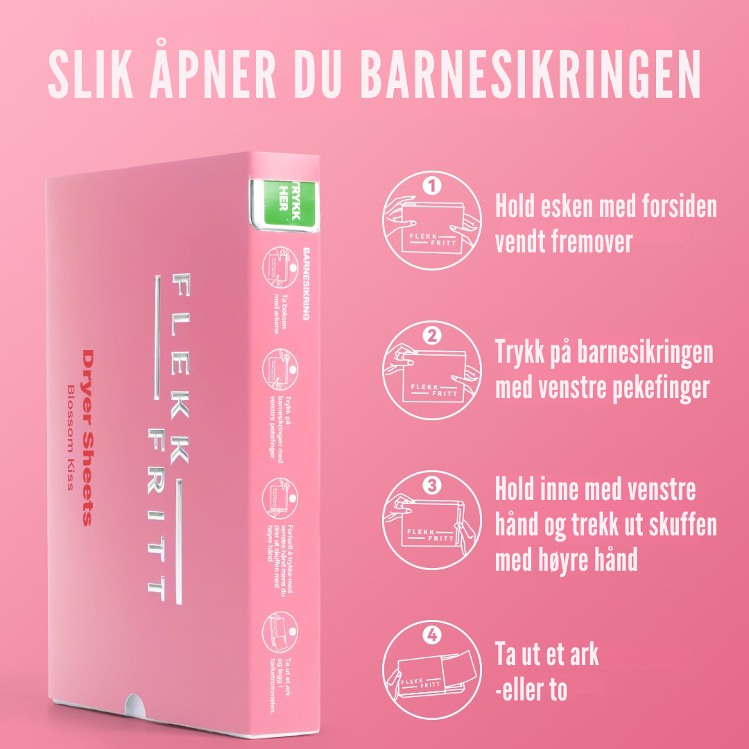 Flekkfritt Tørketrommelark Blossom Kiss 40 stk