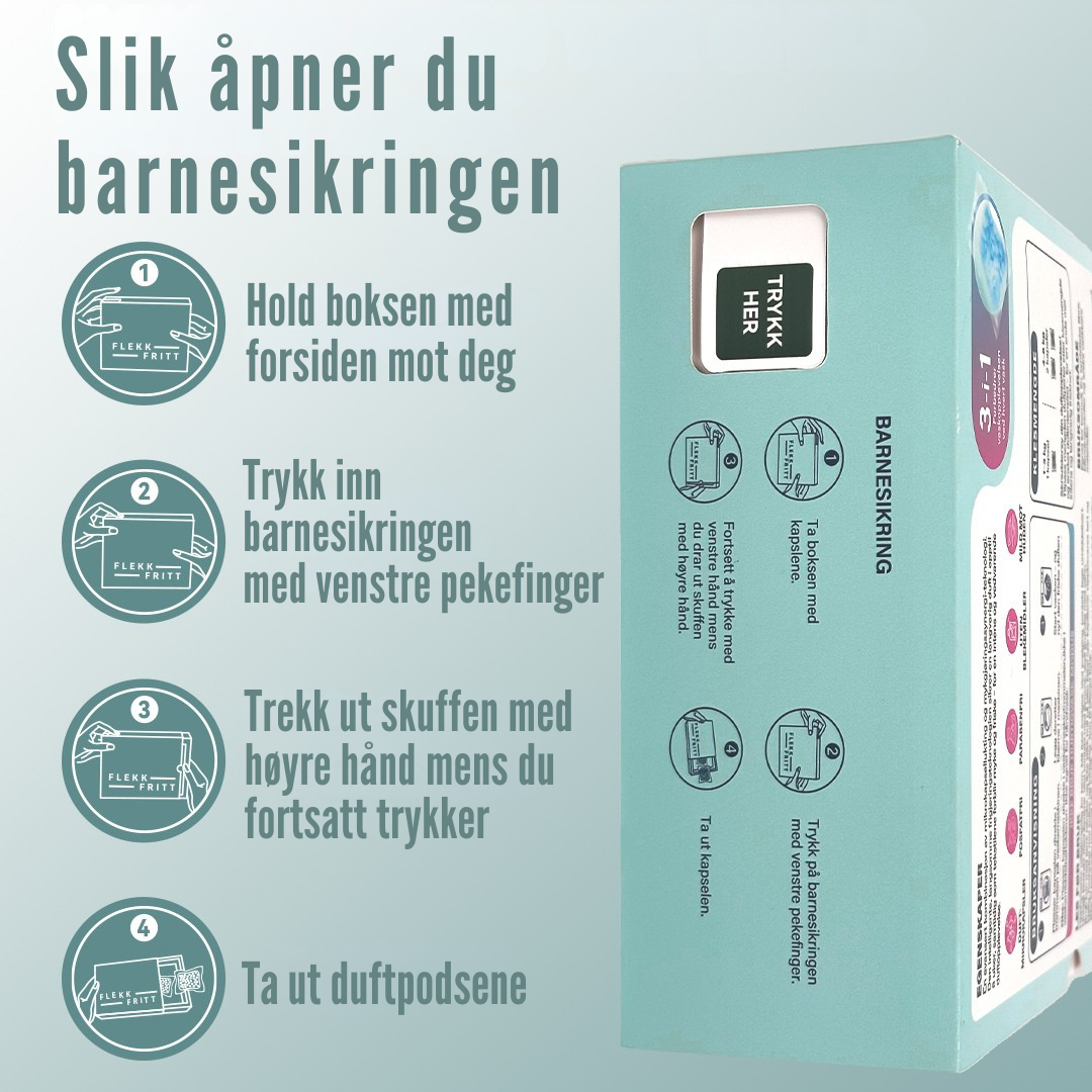 Flekkfritt Duftforsterkende pods Pure Linen 50 stk