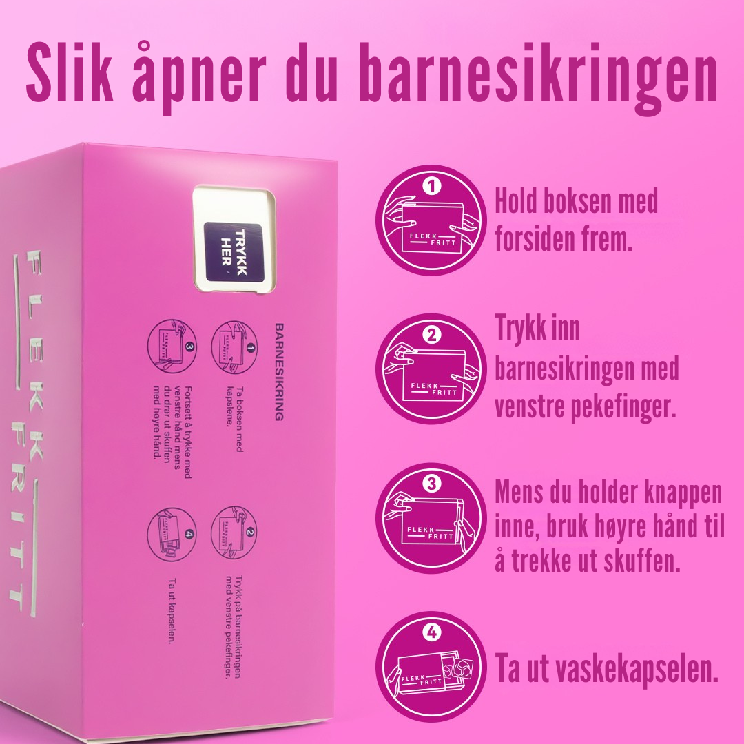 Flekkfritt 3 i 1 Vaskemiddel Pods Bloom Duo 40 stk