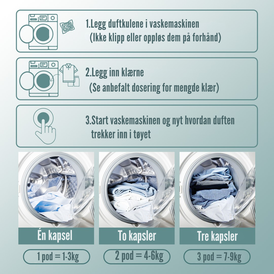 Flekkfritt Duftforsterkende pods Pure Linen 50 stk