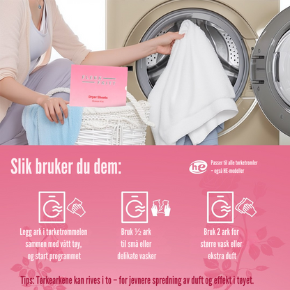 Flekkfritt Tørketrommelark Blossom Kiss 40 stk