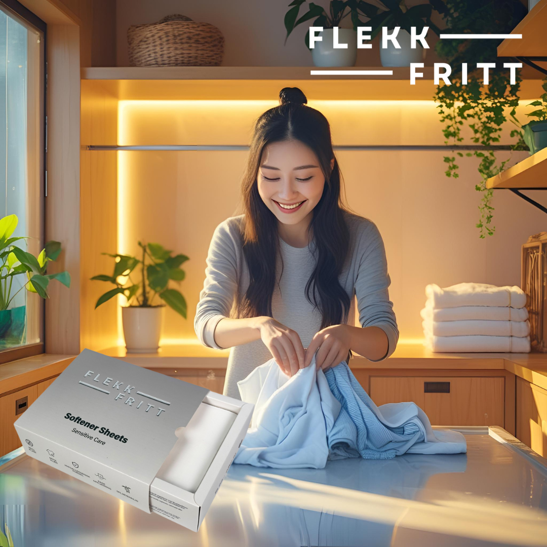 Flekkfritt Tøymyknerark Uten duft 50 stk <100 vask
