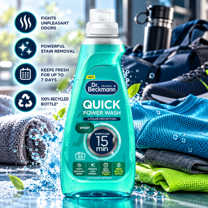 Dr. Beckmann Quick Power Wash Sport Laundry Detergent 800ml