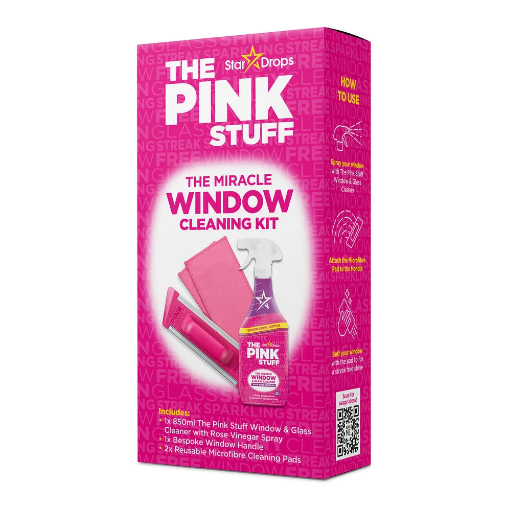 The Pink Stuff The Miracle Window & Glass Cleaning Kit 850ml