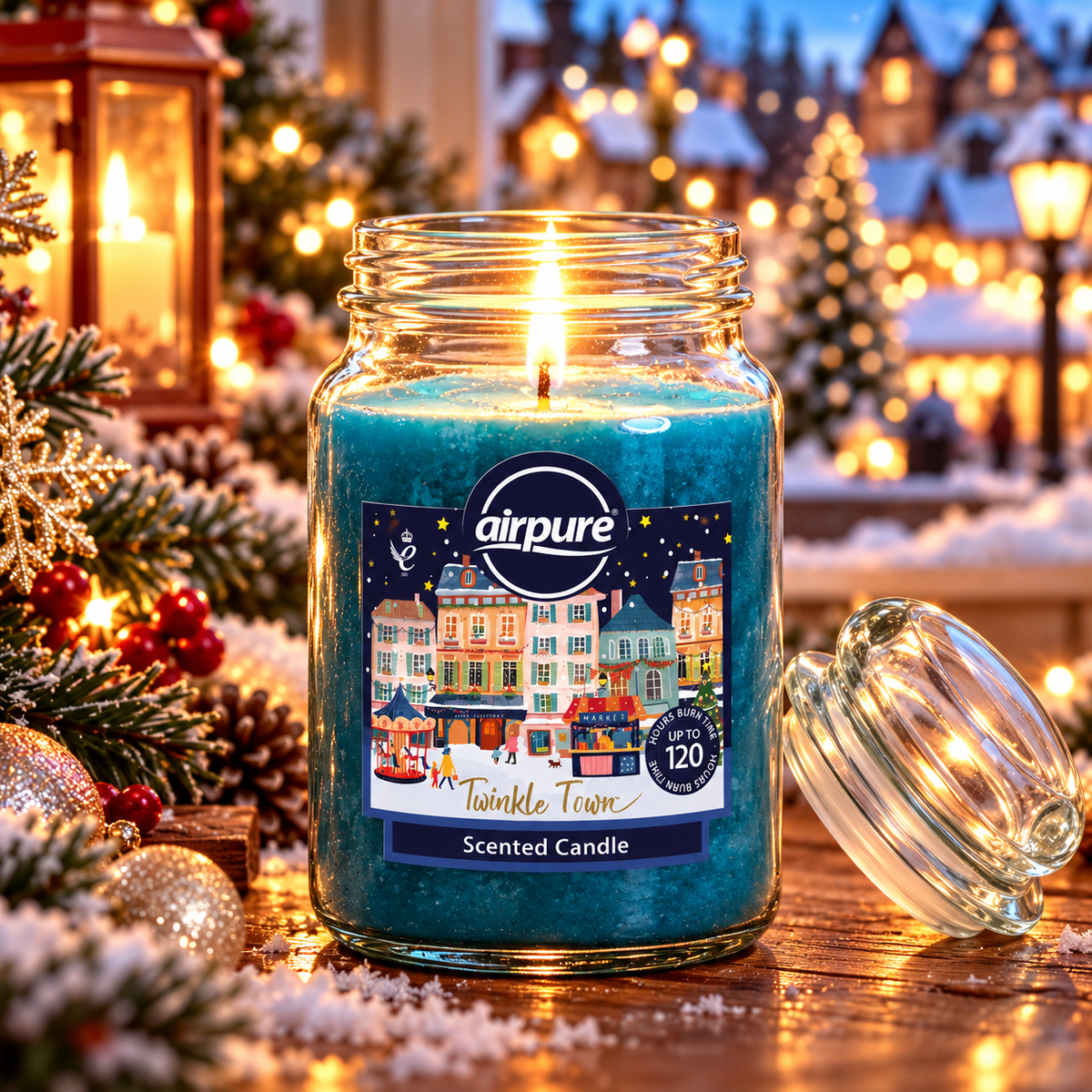 Airpure Jar Candle Twinkle Town 510g