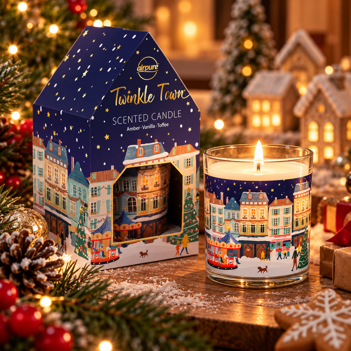 Airpure Candle Light Gift - Twinkle Town 120g