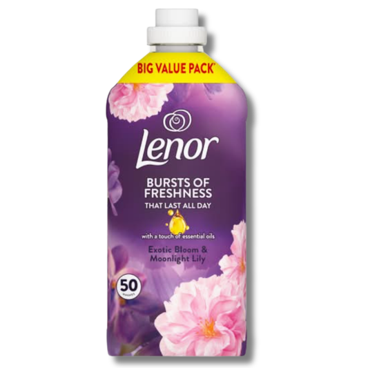 Lenor 50w 1.65L Fabric Softener Exotic Bloom & Moonlight Lily