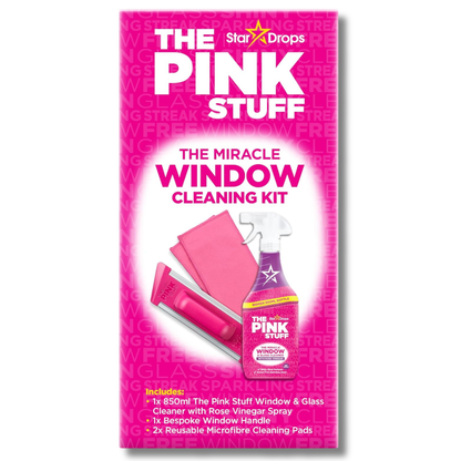 The Pink Stuff The Miracle Window & Glass Cleaning Kit 850ml