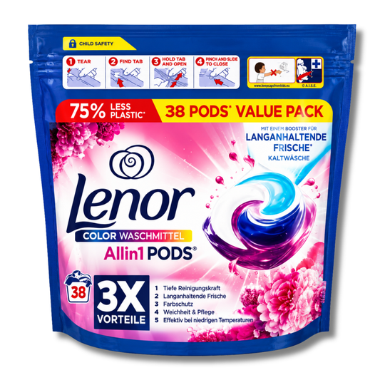 Lenor All-in-1 Pods Amethyst Blütentraum Vaskekapsler Color – 38w