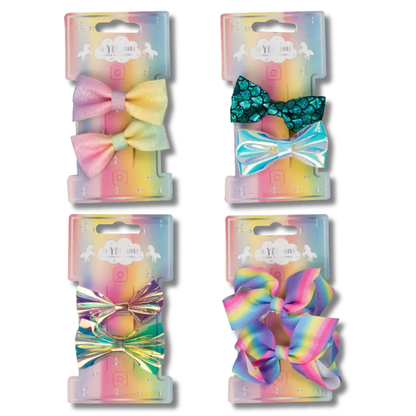 BE-YOU-TIFUL Rainbow Hårsløyfer til Barn 2pk Div.Typer