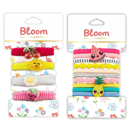 Bloom Hair Accessories Hårstrikke Sett Div.Typer