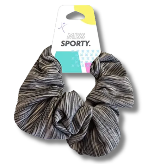 Miss Sporty Scrunchie Hårstrikk – Grey Melange