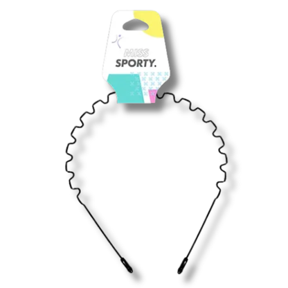 Miss Sporty Hårbøyle – Black Zig Zag